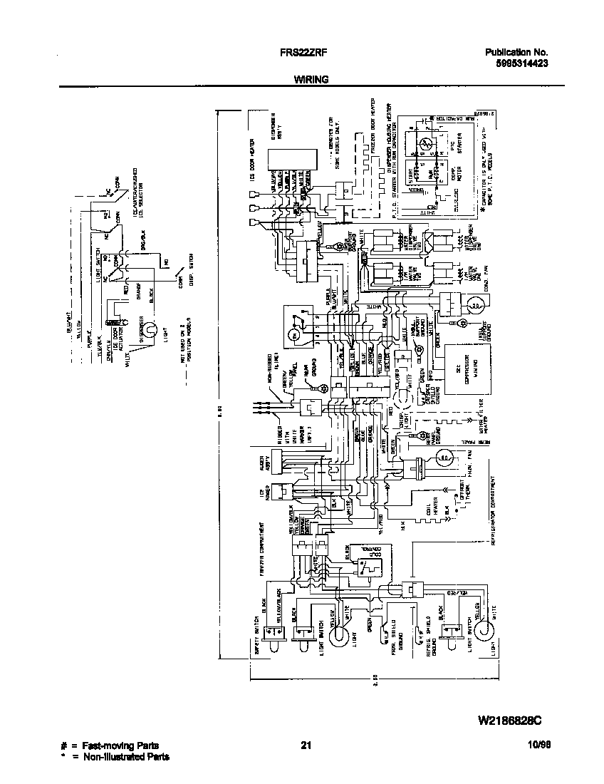 Frigidaire FRS22ZRFD3 wiring diagram diagram