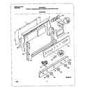 Universal/Multiflex (Frigidaire) MGF334BGBA backguard diagram
