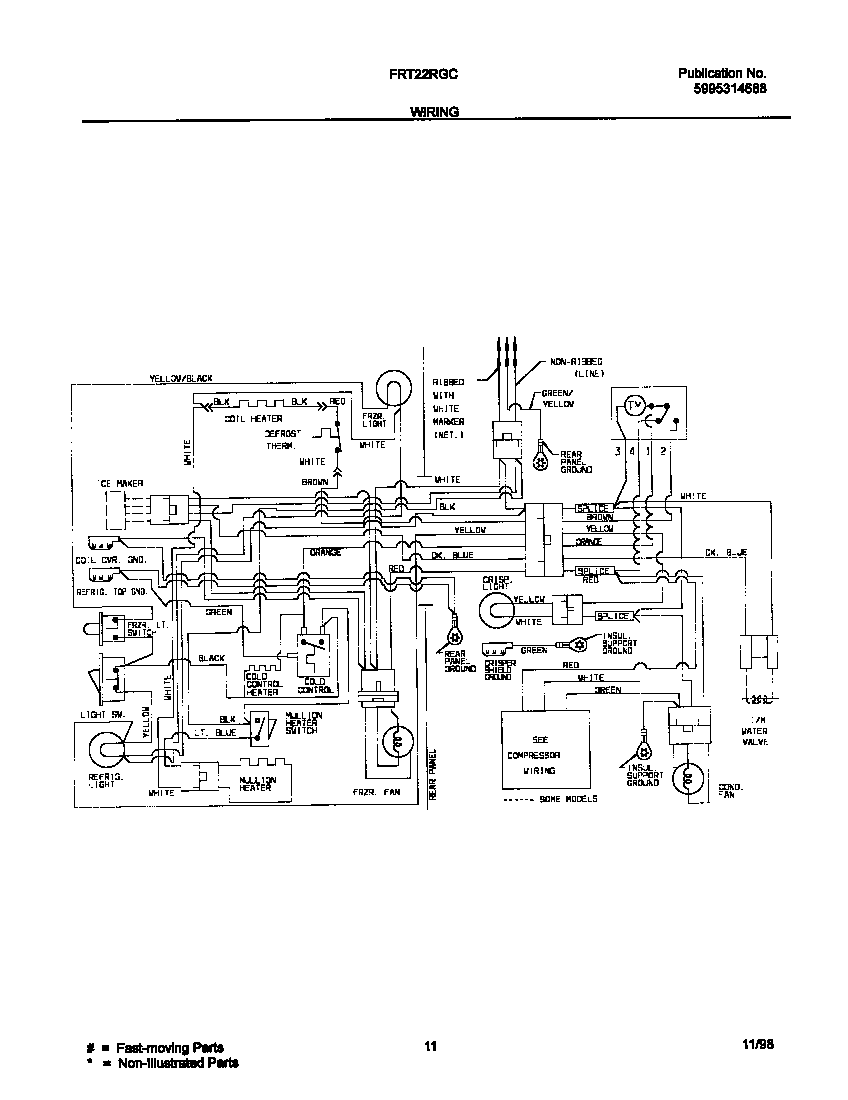 Frigidaire FRT22RGCBB wiring diagram diagram