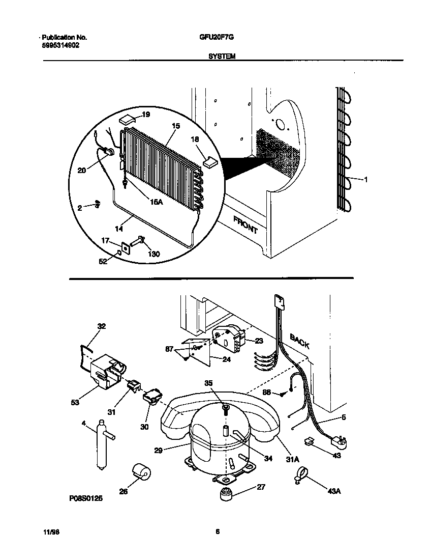 Gibson GFU20F7GW0 system diagram