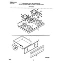 Universal/Multiflex (Frigidaire) MGF354CGSB top/drawer diagram