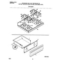 Universal/Multiflex (Frigidaire) MGF354CGSA top/drawer diagram