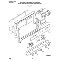 Universal/Multiflex (Frigidaire) MGF324BGDA backguard diagram