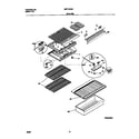 Universal/Multiflex (Frigidaire) MRT15CNEY9 shelves diagram