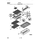 White-Westinghouse WRT16CGCD3 shelves/controls diagram