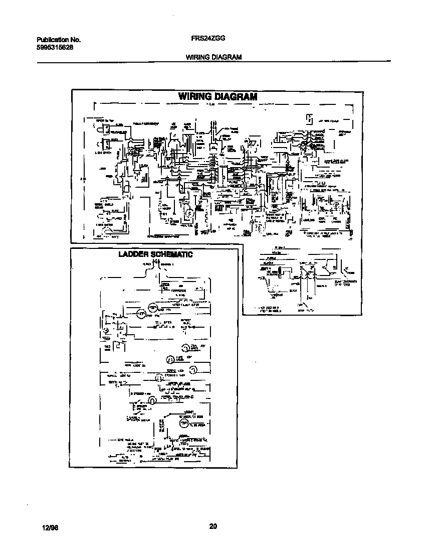 Frigidaire FRS24ZGGD3 wiring diagram diagram