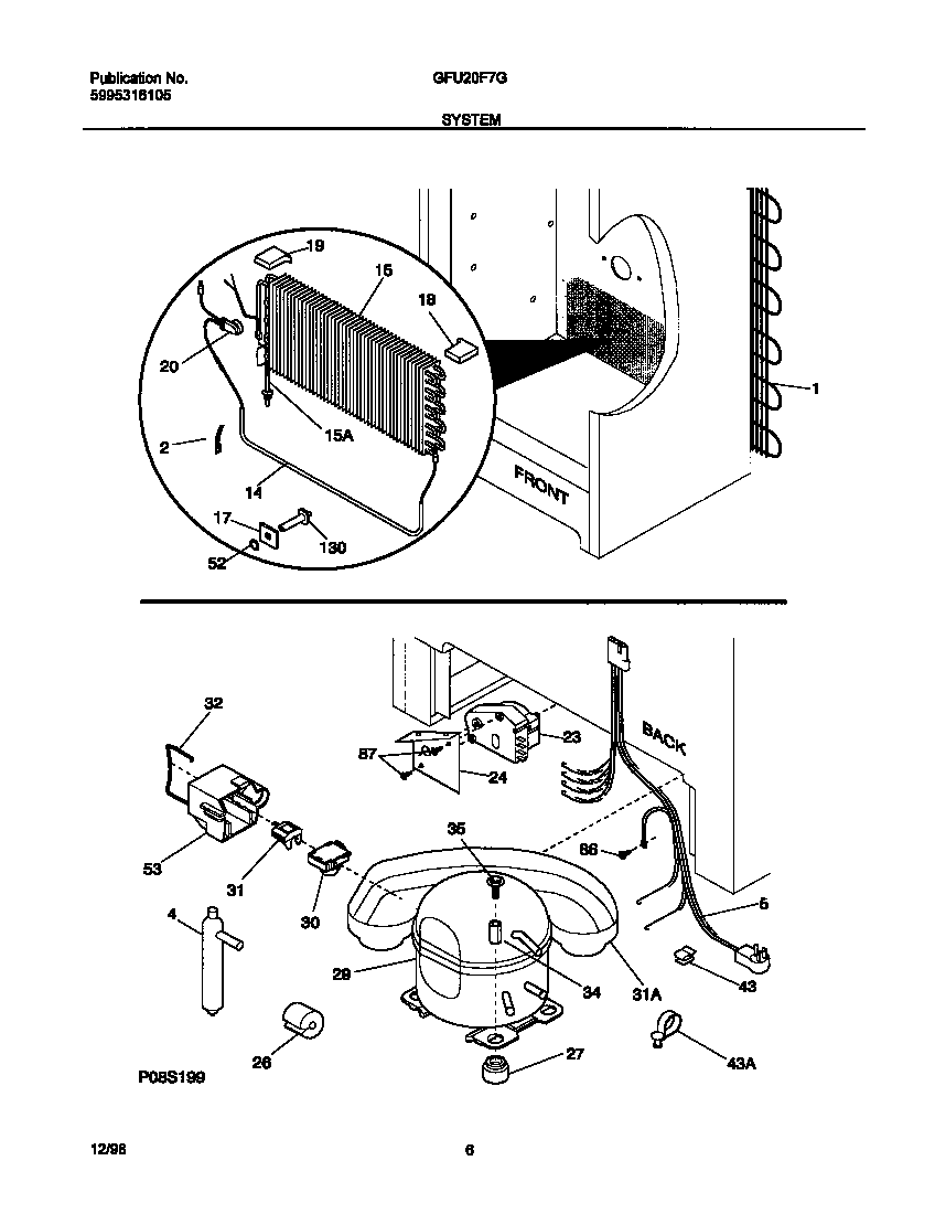 Gibson GFU20F7GW2 system diagram