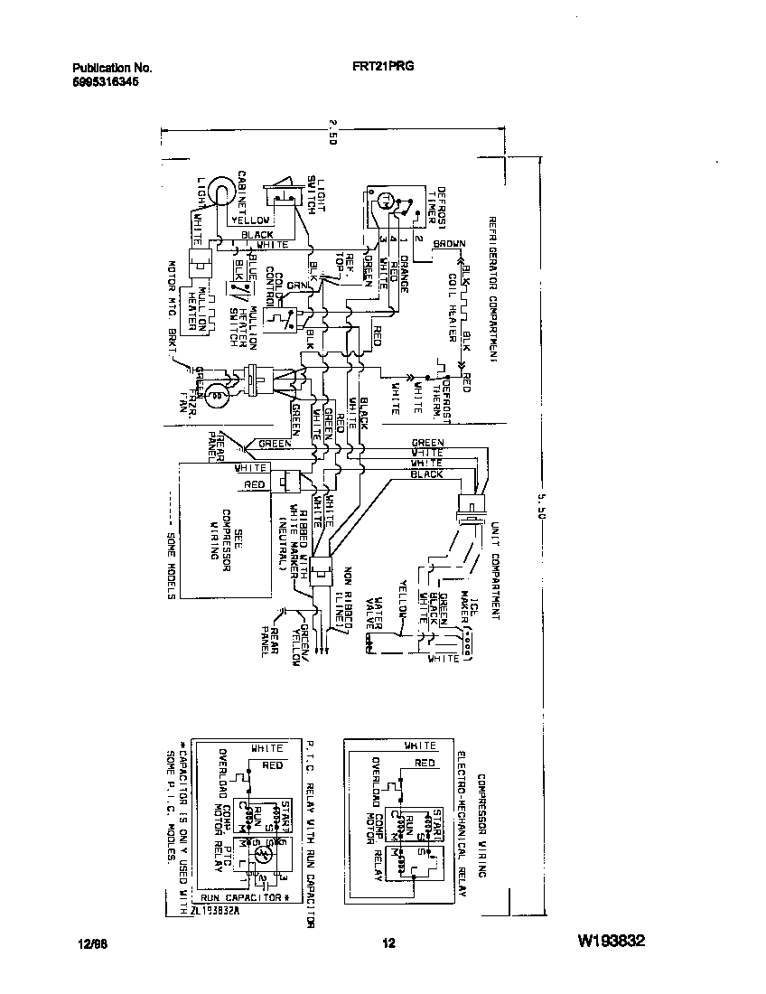 Frigidaire FRT21PRGD1 wiring diagram diagram