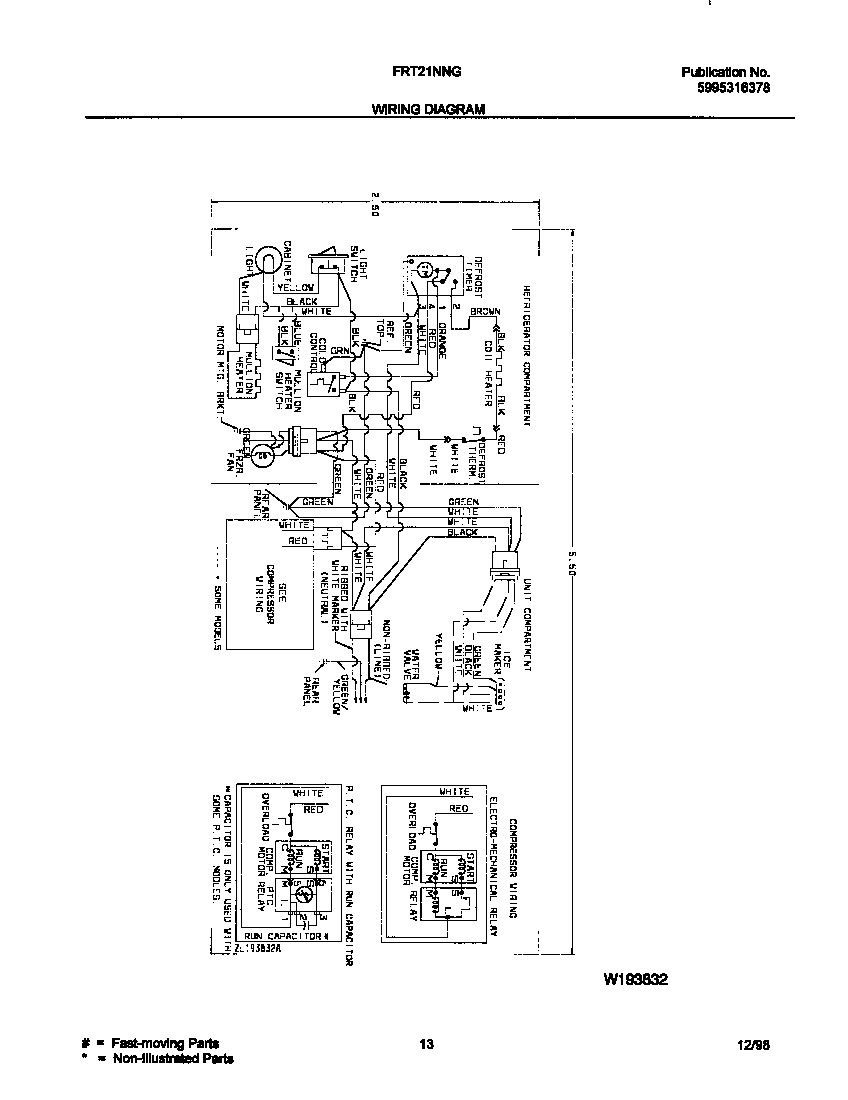 Frigidaire FRT21NNGD2 wiring diagram diagram