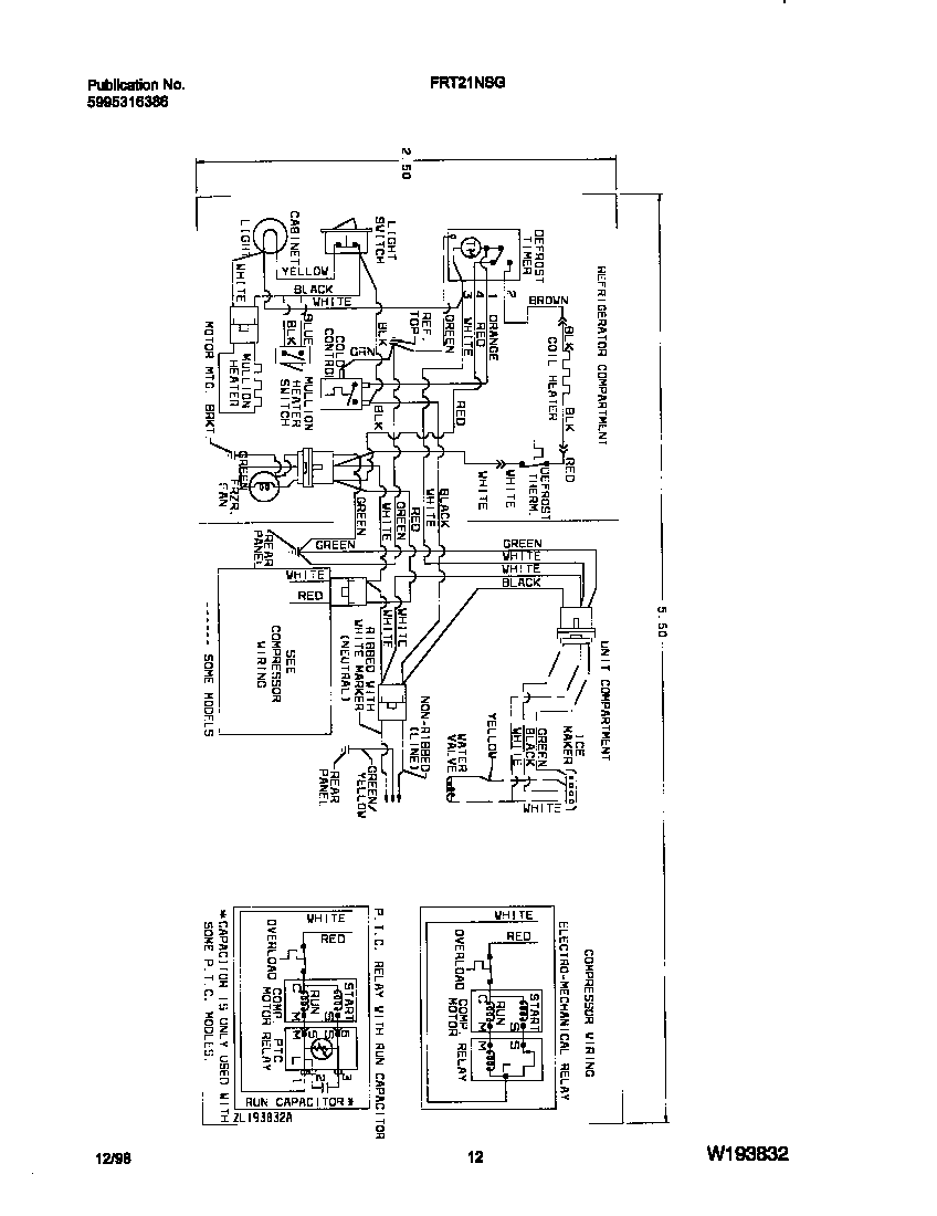 Frigidaire FRT21NSGD2 wiring diagram diagram