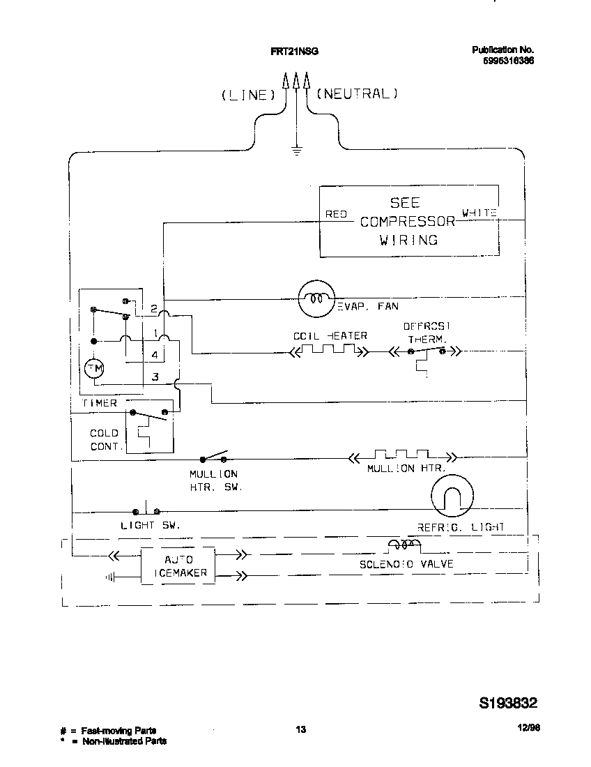 Frigidaire FRT21NSGD2 wiring diagram diagram