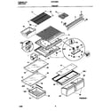 Frigidaire FRT21NRGW2 shelves diagram