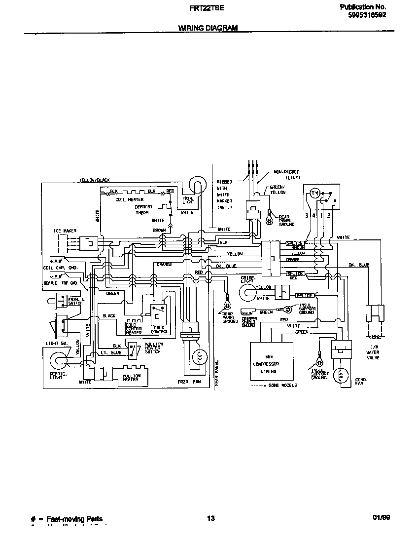Frigidaire FRT22TSEK5 wiring diagram diagram