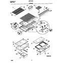 Universal/Multiflex (Frigidaire) MRT21NSGD2 shelves diagram