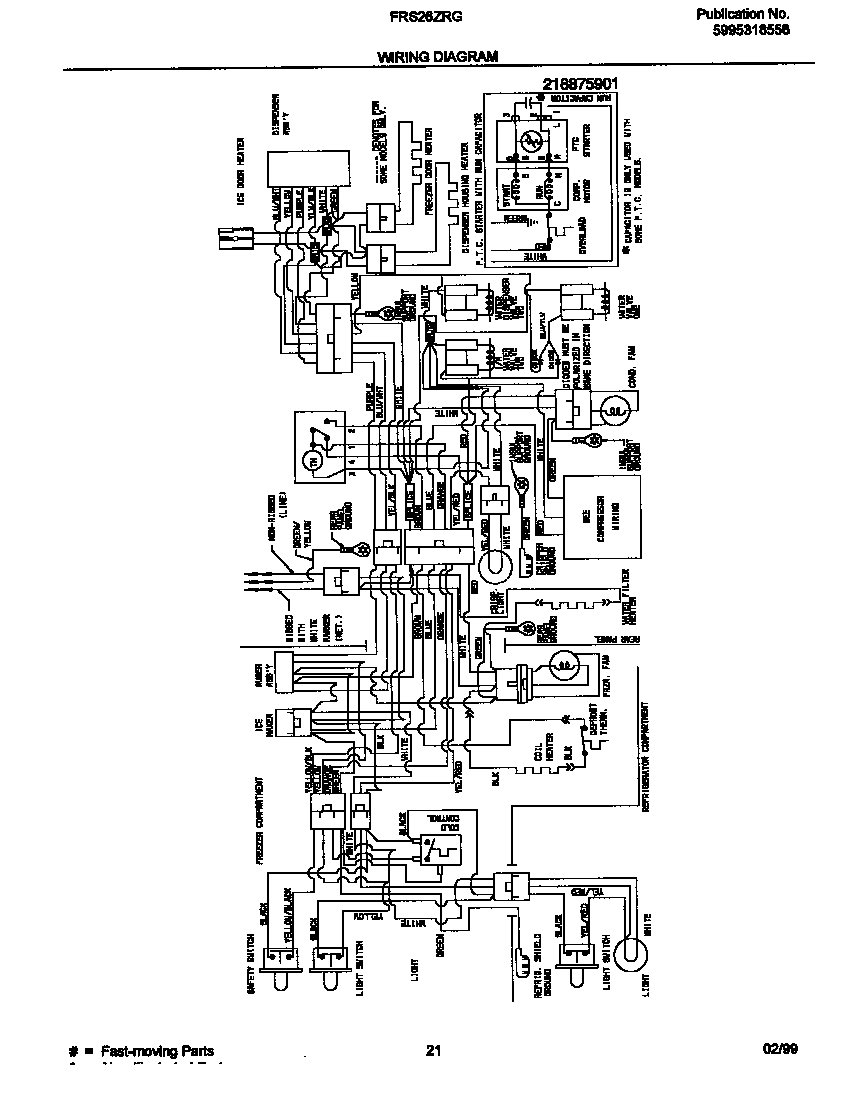 Frigidaire FRS26ZRGB5 wiring diagram diagram