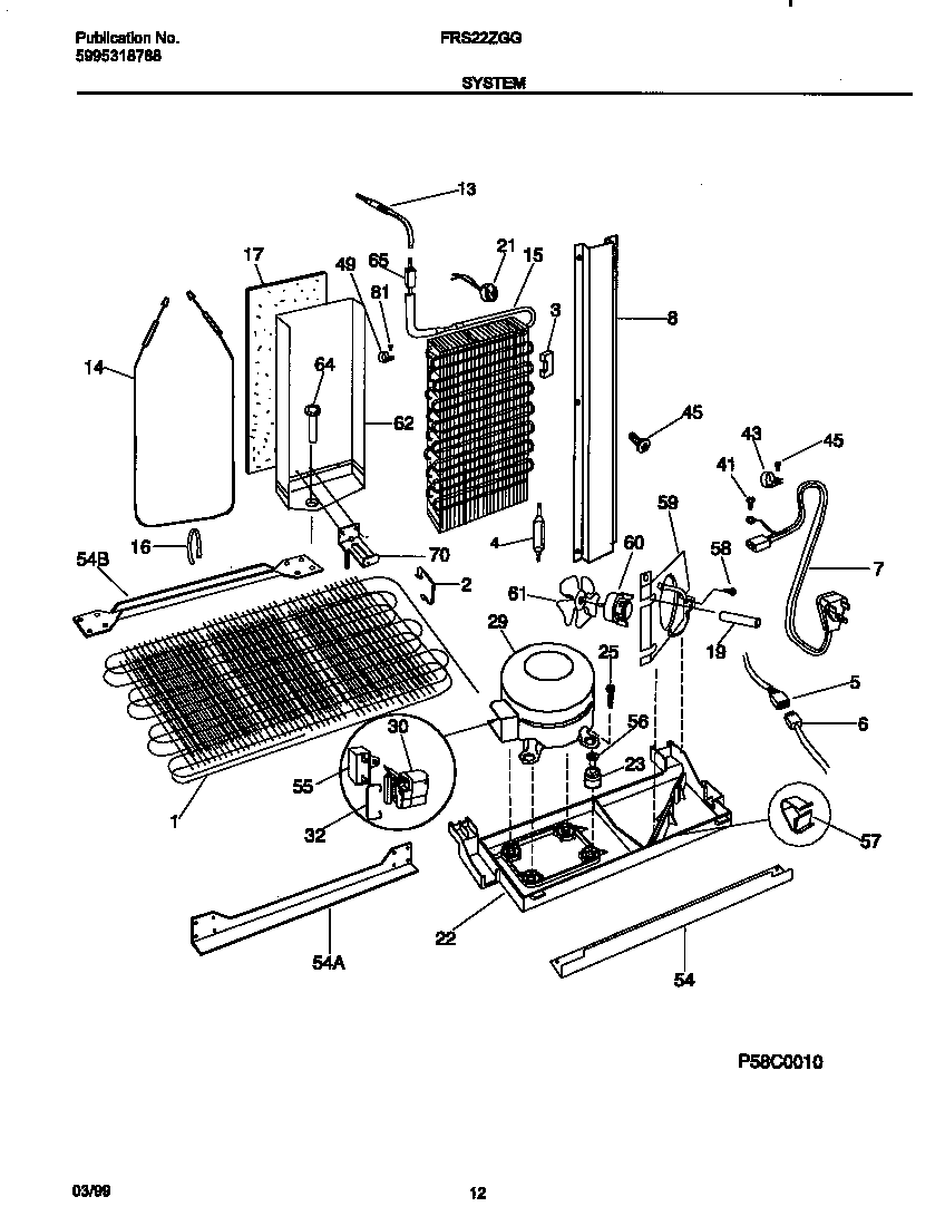 Frigidaire FRS22ZGGB4 system diagram