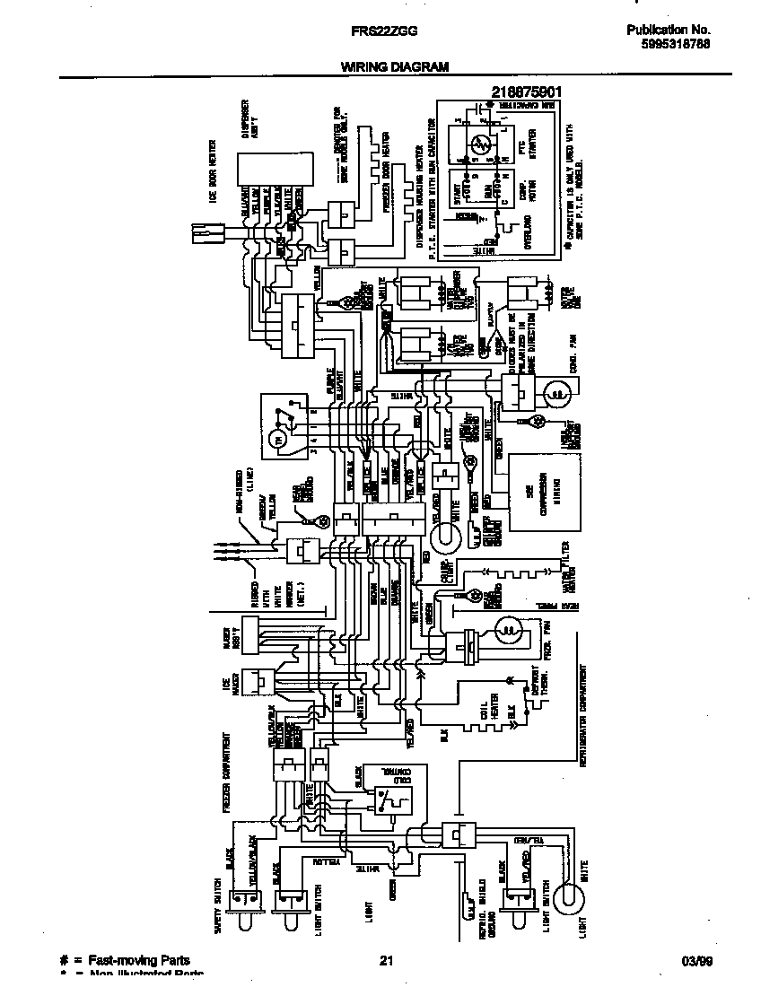 Frigidaire FRS22ZGGB4 wiring diagram diagram