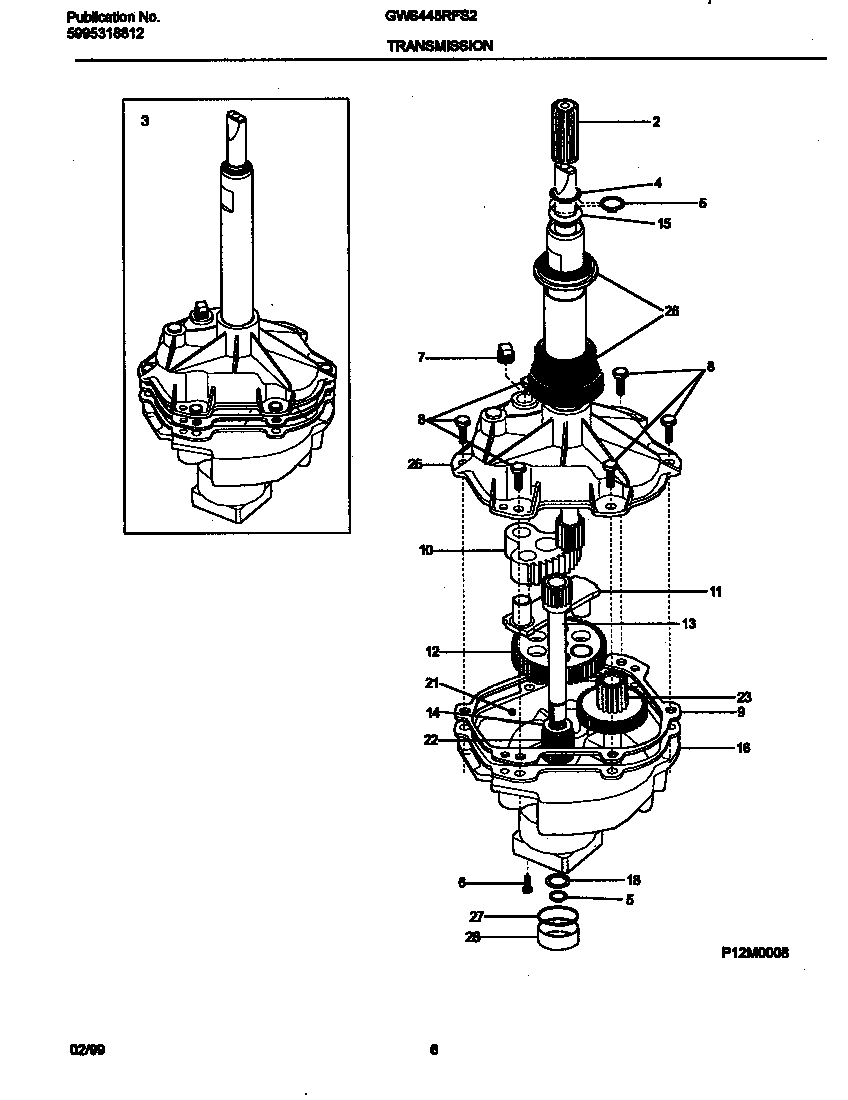 Gibson GWS445RFS2 transmission diagram