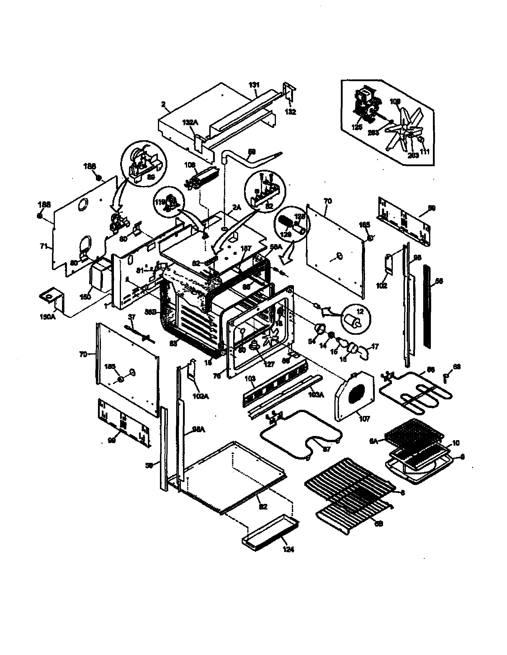 Frigidaire FEB786CESG body diagram