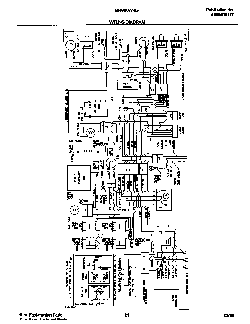 Universal/Multiflex (Frigidaire) MRS20WRGD2 wiring diagram diagram