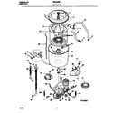 Frigidaire FWX445RFS3 motor/tub diagram