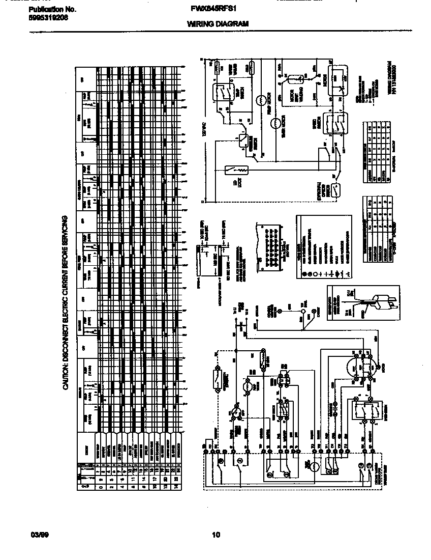 Frigidaire FWX645RFS1 wiring diagram diagram