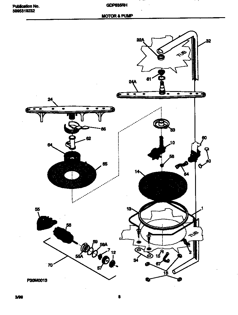 Gibson GDP635RHR0 motor diagram