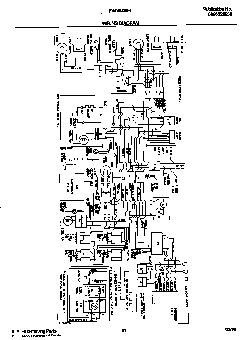 Frigidaire F45WJ26HD0 wiring diagram diagram
