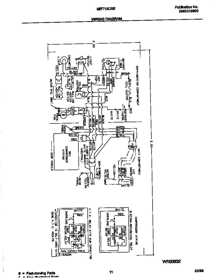 Universal/Multiflex (Frigidaire) MRT15CSEZA wiring diagram diagram