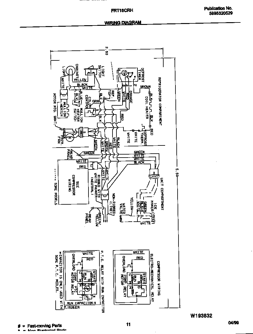 Frigidaire FRT16CRHY0 wiring diagram diagram