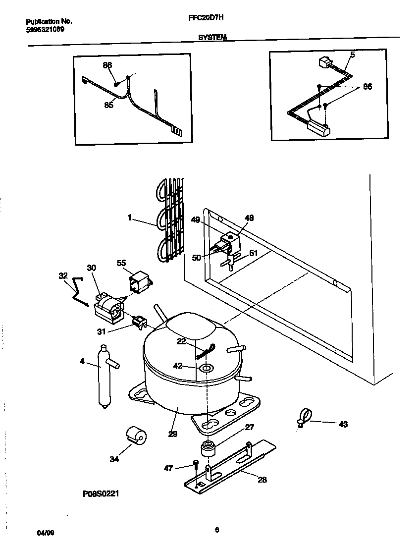 Frigidaire FFC20D7HW0 system diagram