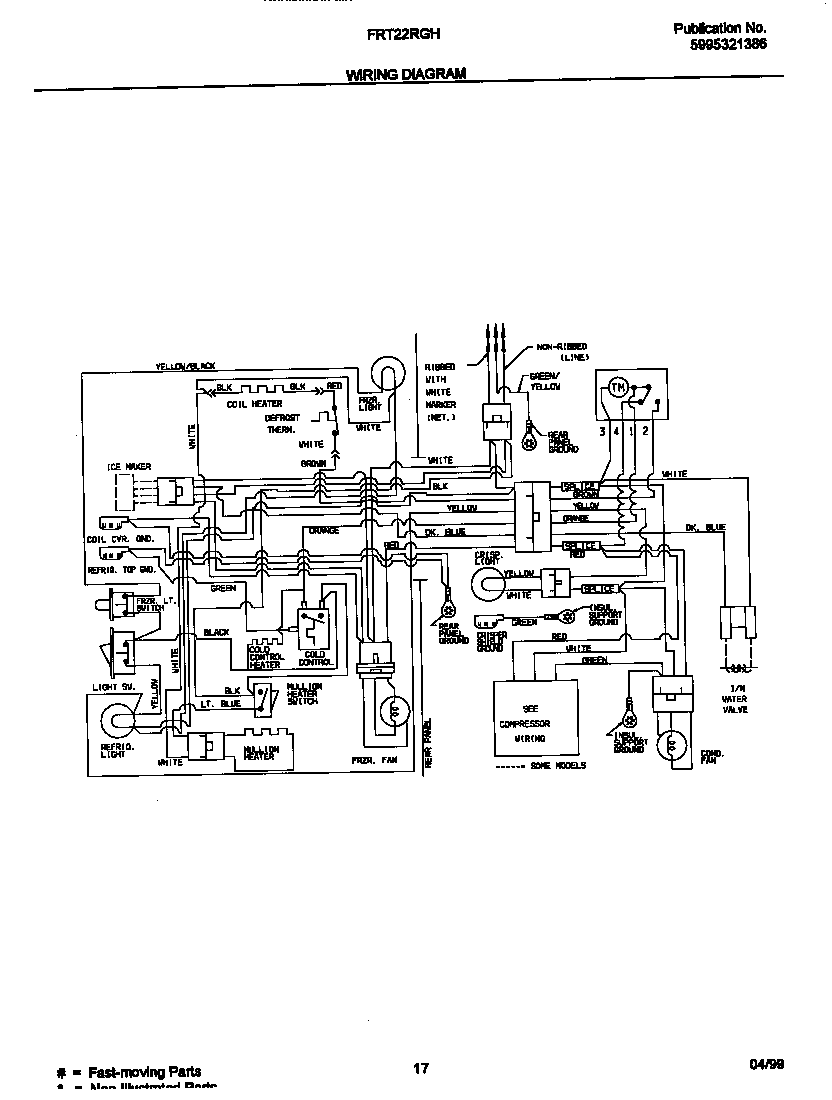 Frigidaire FRT22RGHB0 wiring diagram diagram