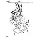 Frigidaire FGC3X8XEBD cooktop diagram