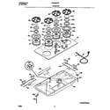 Frigidaire FGC6X7XESD cooktop diagram