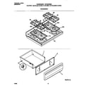 Frigidaire FGF367BGWC top/drawer diagram