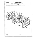 Frigidaire FGF354BGWC door diagram