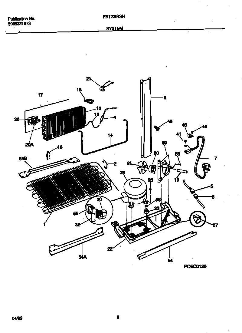Frigidaire FRT22IRSHK0 system diagram