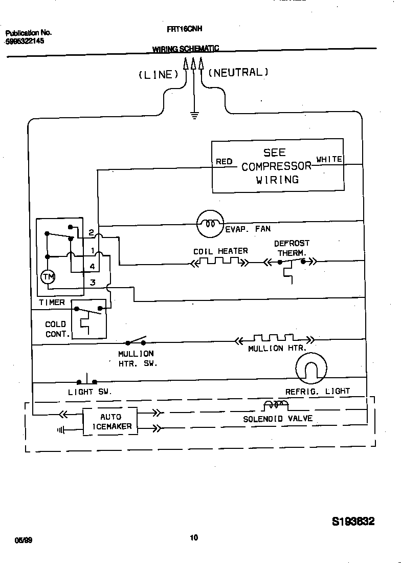 Frigidaire FRT16CNHD0 wiring diagram diagram
