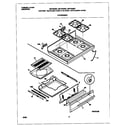 Frigidaire MGF345BGWE top/drawer diagram