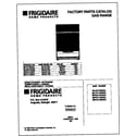 Frigidaire MPF311SGDD cover diagram