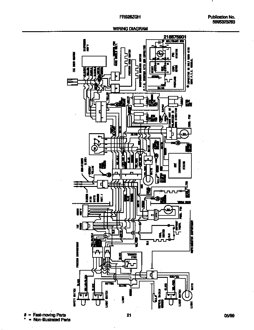 Frigidaire FRS26ZGHD0 wiring diagram diagram