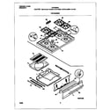 Frigidaire FGF326WGTD top/drawer diagram