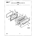 Frigidaire FGF326WGTD door diagram
