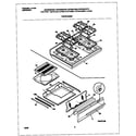 Frigidaire FGF334BGWG top/drawer diagram