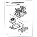 Frigidaire FGF334BGWG top/drawer diagram