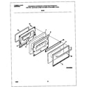 Frigidaire FGF334BGWG door diagram