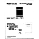Frigidaire FGF351SGWC cover diagram