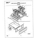 Frigidaire FGF355CGBC top/drawer diagram