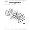 Frigidaire FGF367CGSC door diagram