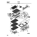 Frigidaire FRT18DRHY0 shelves diagram